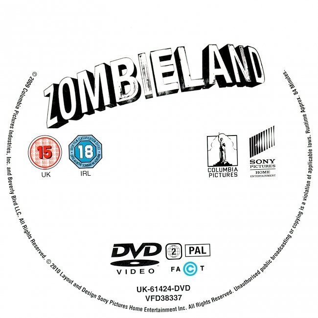 dvd cover Zombieland (2009) R2