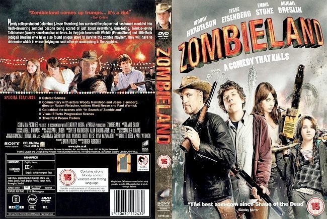 dvd cover Zombieland (2009) R2