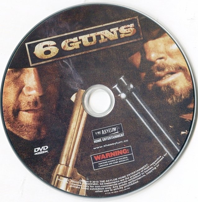 dvd cover 6 Guns (2010) R1