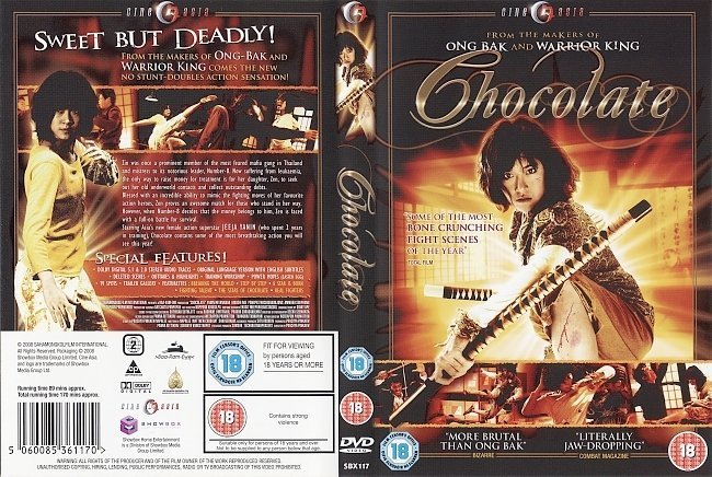 dvd cover Chocolate (2008) R2
