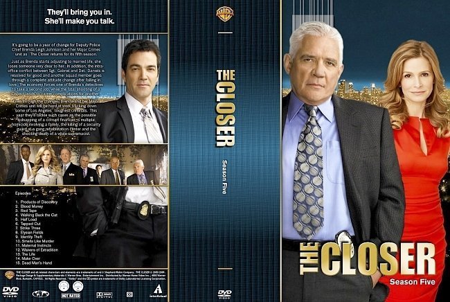 dvd cover The Closer Season 5