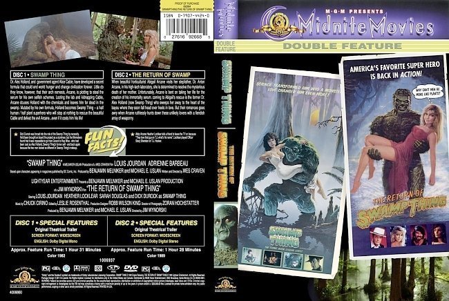 dvd cover Swamp Thing/Return OF Swamp Thing