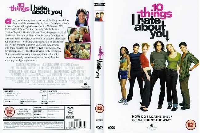 dvd cover 10 Things I Hate About You (1999) WS R2
