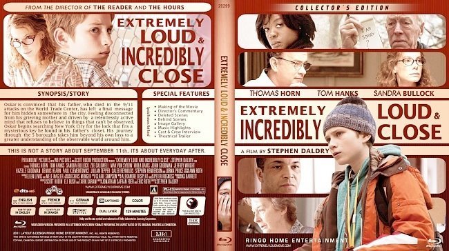 dvd cover Extremely Loud & Incredibly Close