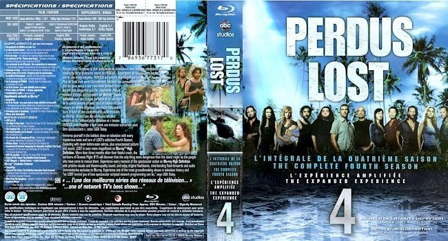 dvd cover Lost Season 4 English Bluray f