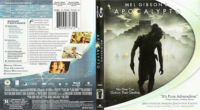 dvd cover Apocalypto Bluray f