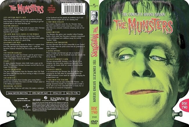dvd cover The Munsters Season 2 Disc 2