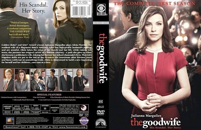 dvd cover The good wife: Season one - Front
