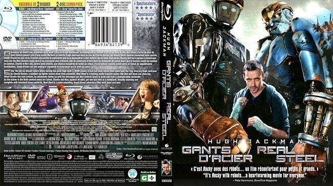 dvd cover Real Steel Gants d`Acier