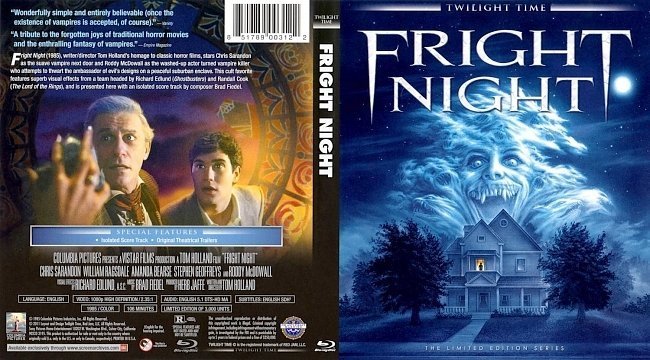 dvd cover Fright Night
