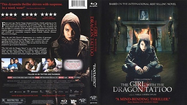 dvd cover the girl with the dragon tattoo br