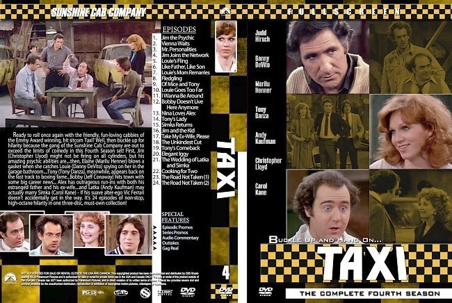 dvd cover Taxi Season 4