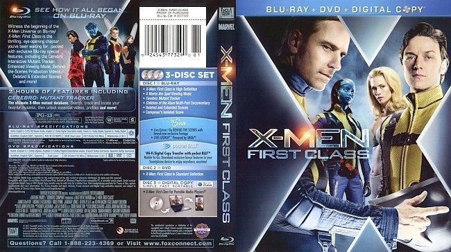 dvd cover X MEN First Class