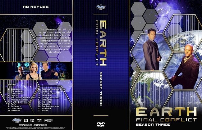 dvd cover Earth Final Conflict Season 3