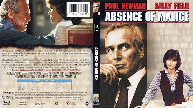 dvd cover Absence Of Malice