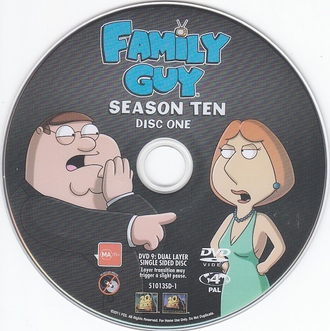 dvd cover Family Guy: Season 10 (2010) R4