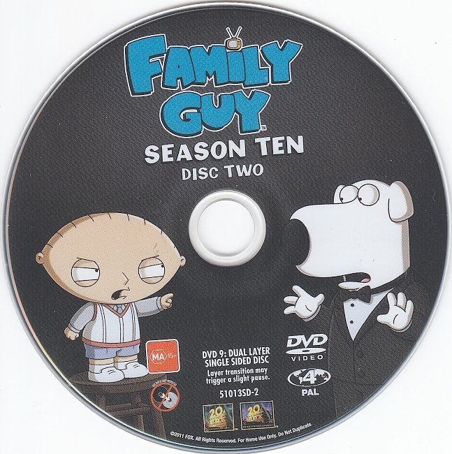 dvd cover Family Guy: Season 10 (2010) R4