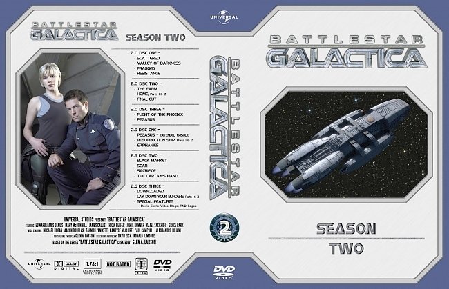 dvd cover Battlestar Galactica Season 2