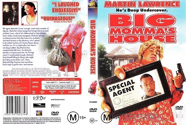 dvd cover Big Momma's House (2001) R4