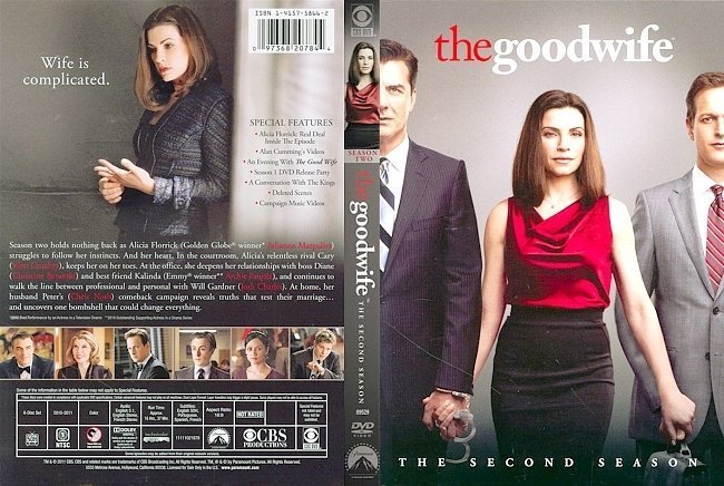 dvd cover The Good Wife: Season 2 - English - Spanish Front s