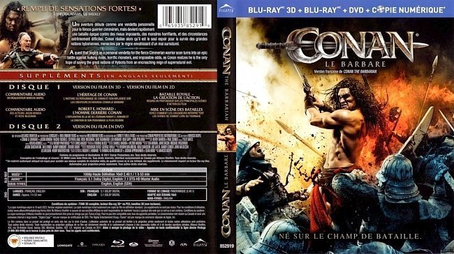 dvd cover Conan Le Barbare Conan The Barbarian