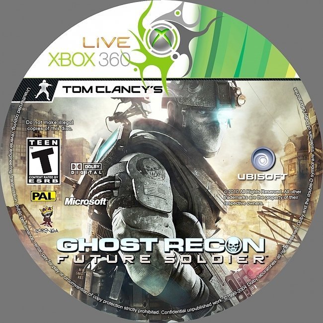 dvd cover Ghost Recon: Future Soldier PAL