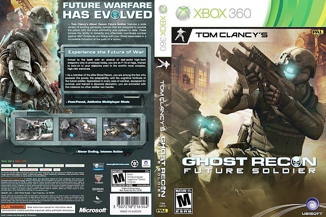 dvd cover Ghost Recon: Future Soldier PAL