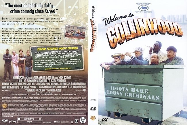 dvd cover Welcome to Collinwood (2002) WS R1