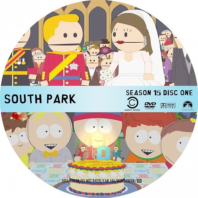 dvd cover South Park: Season 15 (2011) R1 CUSTOM