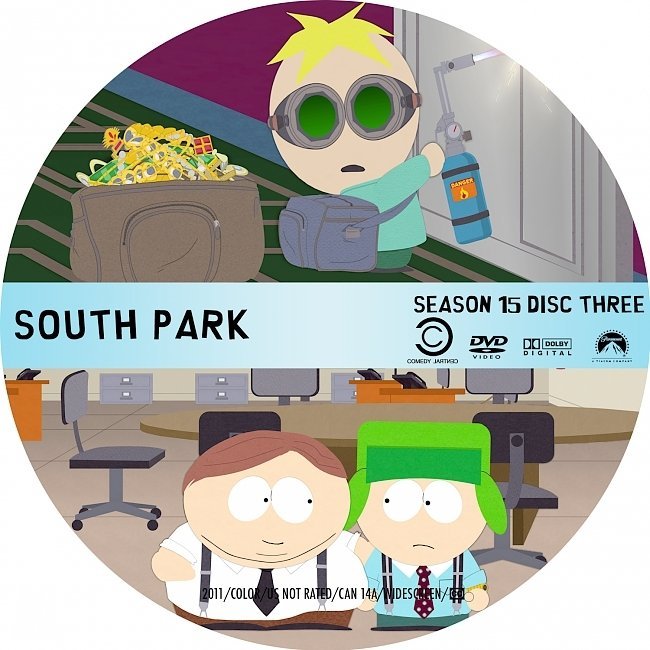 dvd cover South Park: Season 15 (2011) R1 CUSTOM