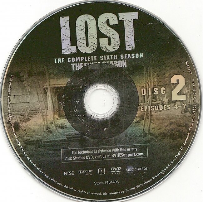 dvd cover Lost: Season 6 - The Final Season (2010)