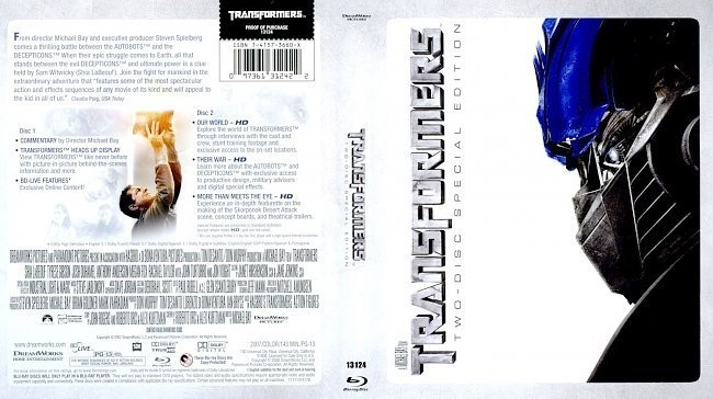 dvd cover Transformers Bd