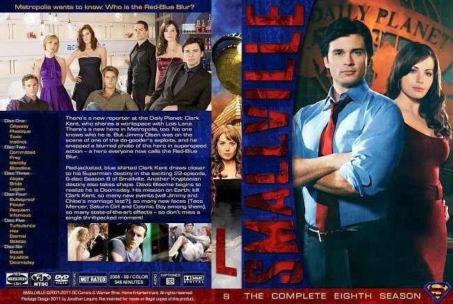 dvd cover Smallville Season 8
