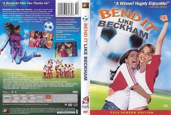 dvd cover Bend It Like Beckham (2002) FS R1