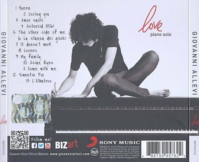 dvd cover Giovanni Allevi - Love