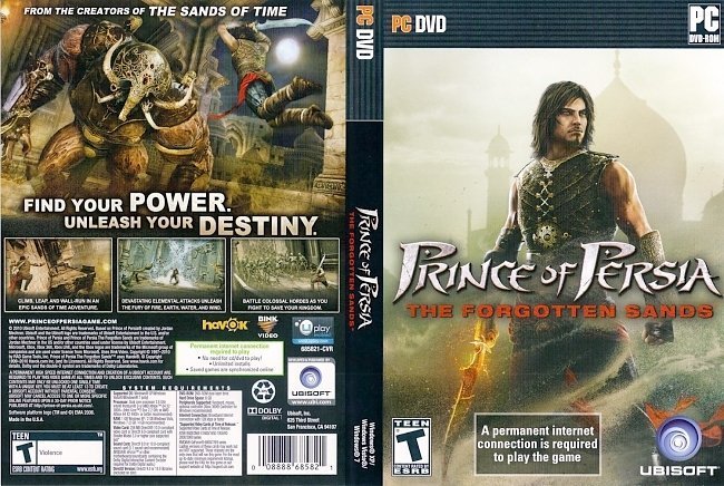 dvd cover Prince of Persia The Forgotten Sands