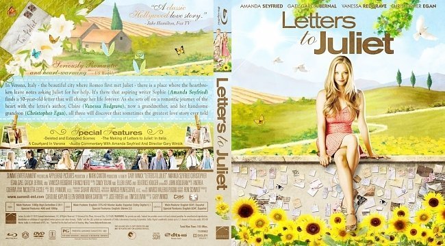 dvd cover Letters to Juliet Blu ray