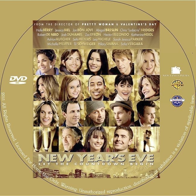 dvd cover New Year's Eve (2011)