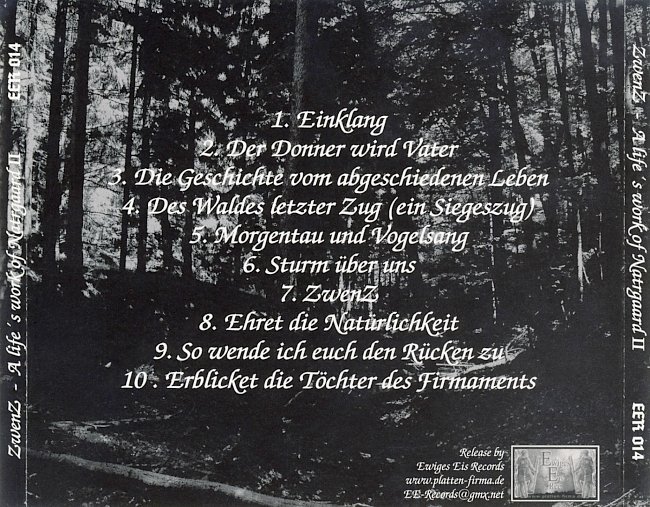 dvd cover ZwenZ - A Life's Work Of Natrgaard II (2005)