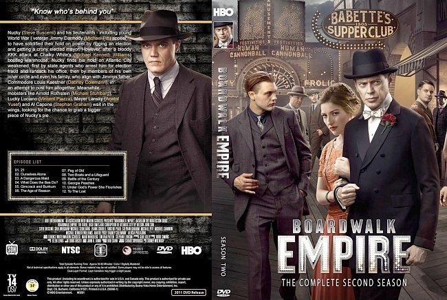dvd cover Boardwalk Empire Season 2 1