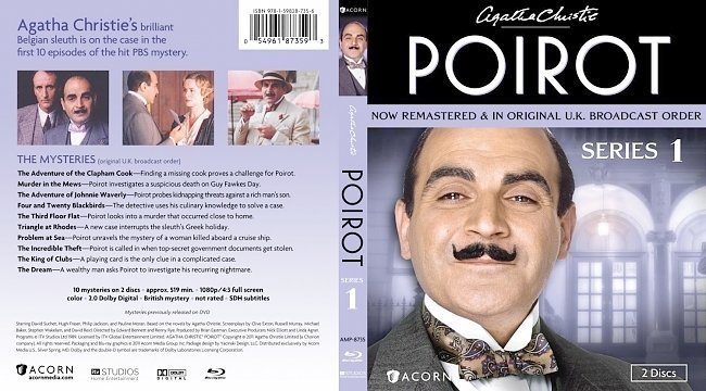 dvd cover Agatha Christie's Poirot Series 1