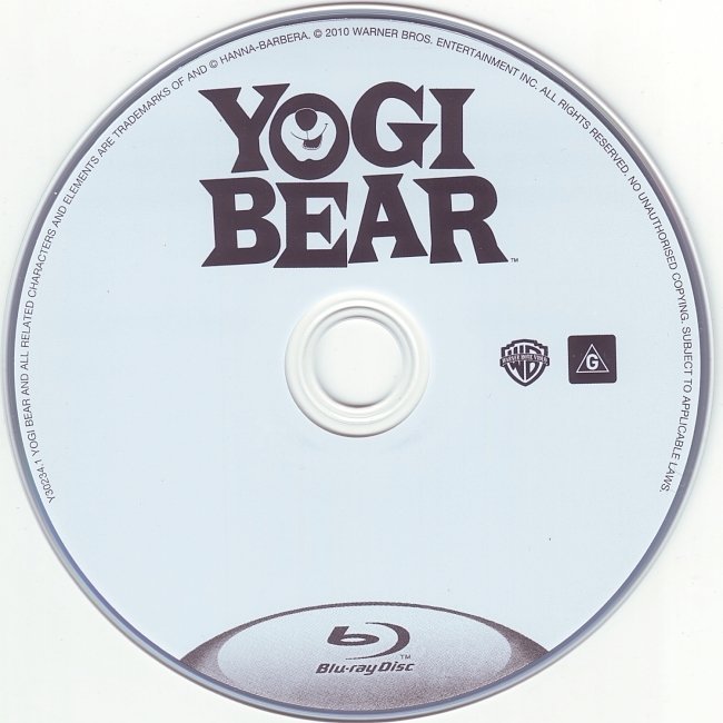 dvd cover Yogi Bear (2010) WS C/3 Blu-Ray