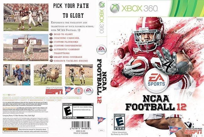 dvd cover NCAA Football 12 NTSC f