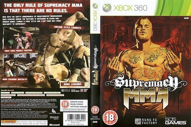 dvd cover Supremacy MMA (2011) PAL