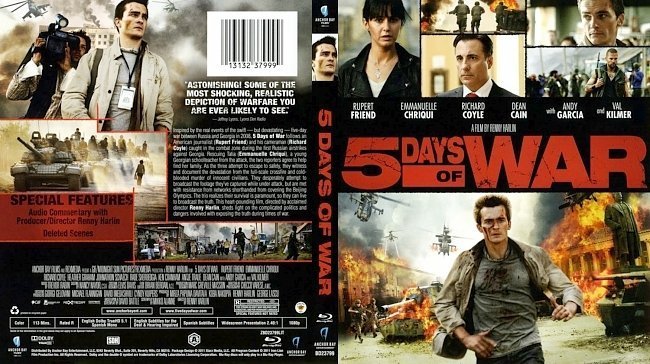 dvd cover 5 Days Of War
