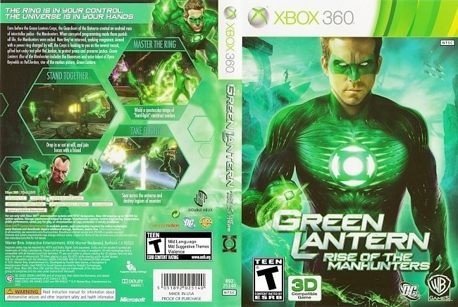 dvd cover Green Latern Rise Of The Manhunters NTSC f