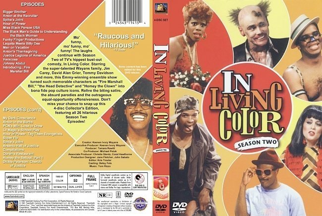 dvd cover In Living Color Season 2