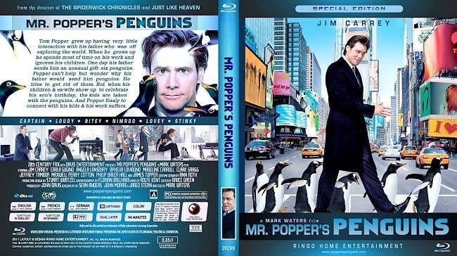 dvd cover Mr Popper's Penguins