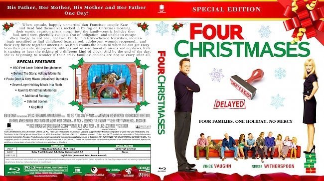 dvd cover Four Christmases