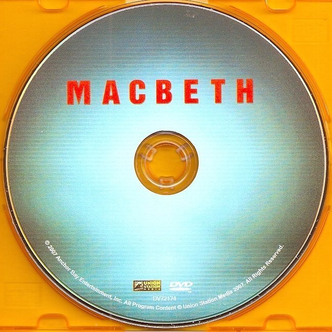 dvd cover MacBeth (2006) WS UNRATED R1